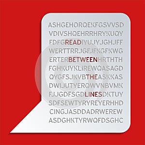 Read between the lines